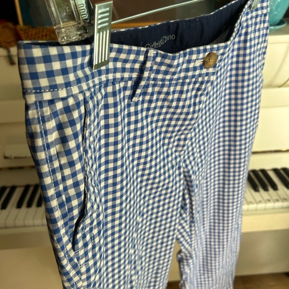 Talbots Petite Blue and White Checkered Cropped Pants 6P - Picture 7 of 16